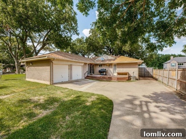 Attached Two-Car Garage Providing Convenience