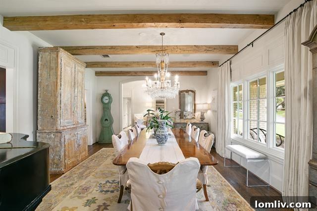 Spacious open concept living room with neutral tones