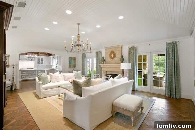 Elegant French doors leading to an outdoor living space