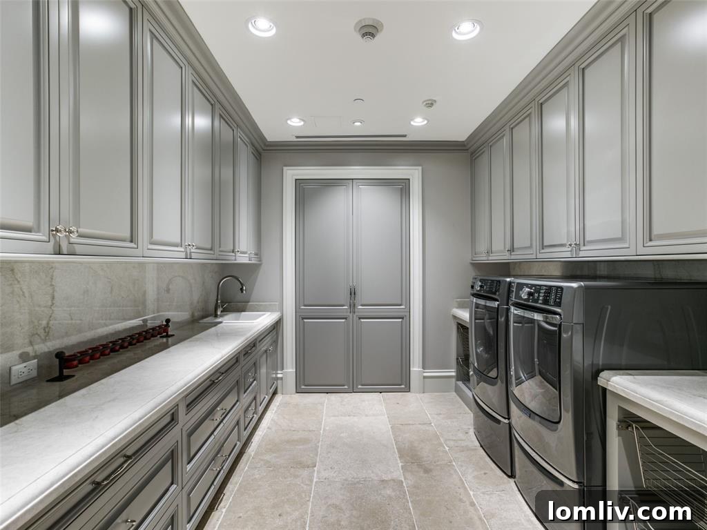Stoneleigh Double Unit: A Symphony of Georgian Heritage and Modern Design 6 Estate-Sized Luxury Laundry Room Dallas