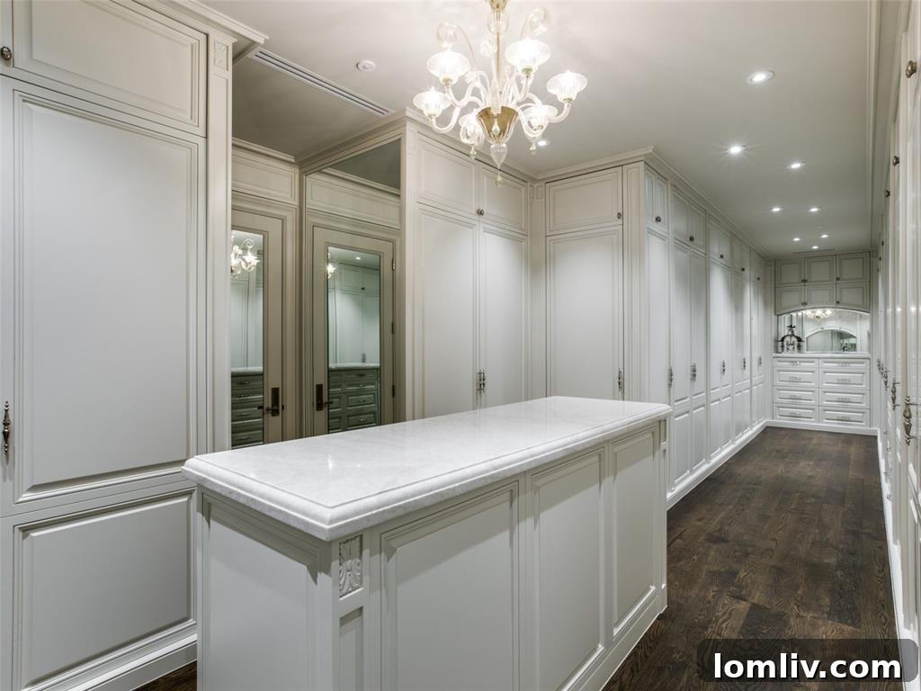 Stoneleigh Double Unit: A Symphony of Georgian Heritage and Modern Design 10 Expansive Walk-in Closet Dallas Luxury Condo