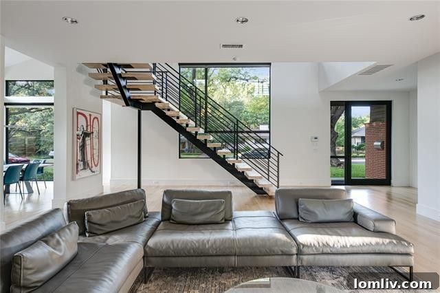 Midcentury Modern Style Meets Urban Convenience 4 Mockingbird Park Luxury Rental - Living Area