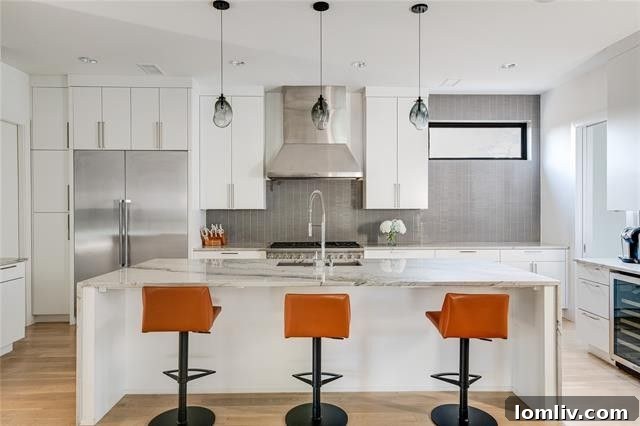 Midcentury Modern Style Meets Urban Convenience 7 Luxury Kitchen Dallas - Thermador Appliances