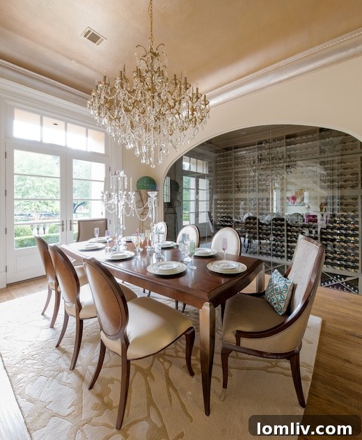 Formal Dining Room with Wet Bar