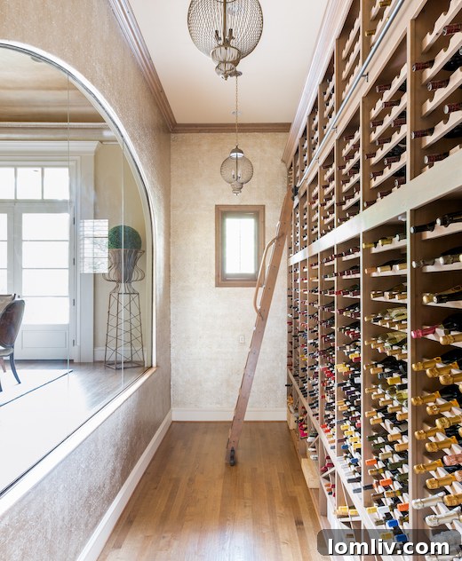Luxury Dining Room Leading to Wine Cellar