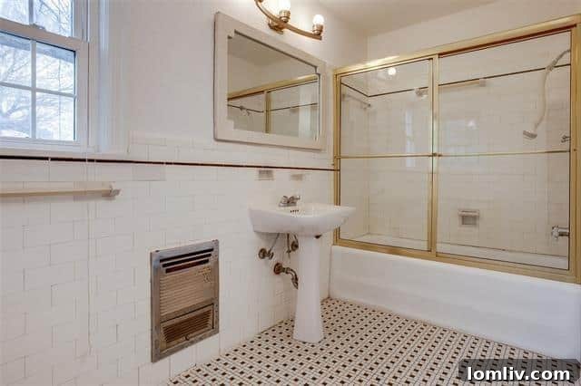 Bright and airy interior space with potential for personalized updates.