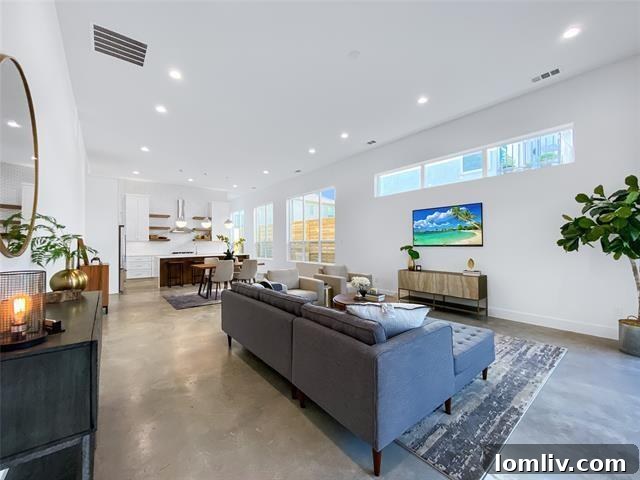 Modern dining area perfect for entertaining in the luxurious new construction home.
