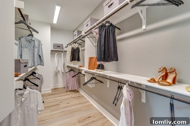 Ample storage solutions and thoughtfully designed closets throughout Edgewater homes