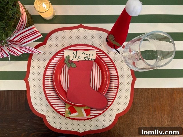 Variety of Christmas table settings from Festive Sets