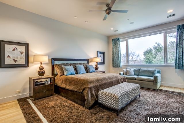 Bright and airy interior design showcasing modern aesthetics at 6517 Dykes Way