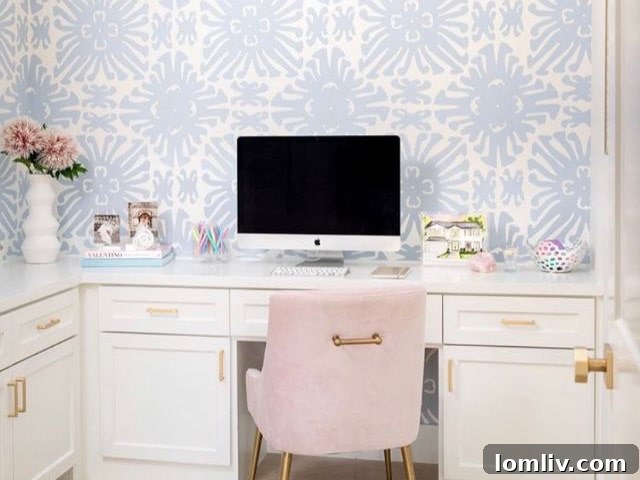 Talulah & Hess Celebrate Family, Community, and Home 5 A well-designed home office space with natural light.
