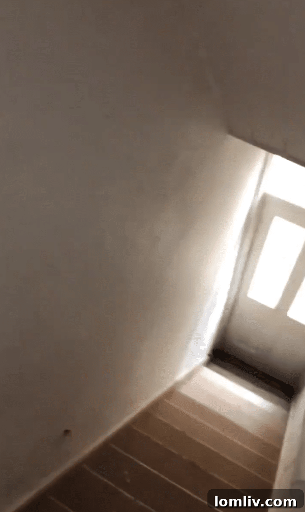 Screenshot: The hidden kitchen door fully revealed, leading to a back exit