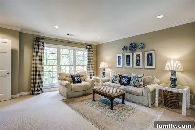 Lush green backyard of a Preston Hollow home with ample space for activities