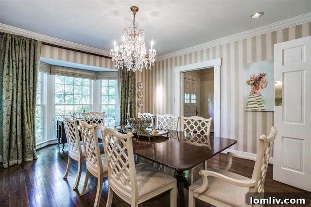 Luxurious living space in a Dallas traditional rental home, showcasing refined details