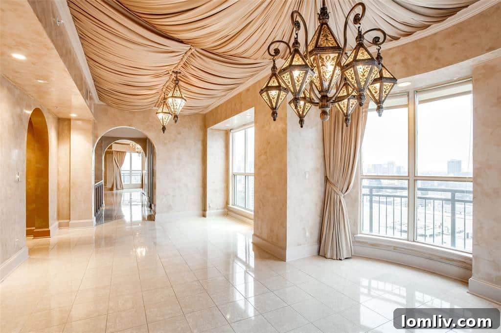 Empty corridor in a Mayfair condo unit
