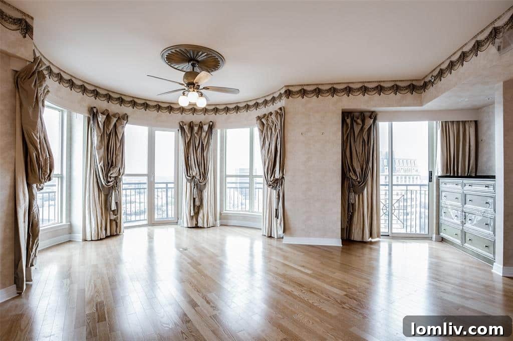 Mayfair condo master bedroom with renovation potential