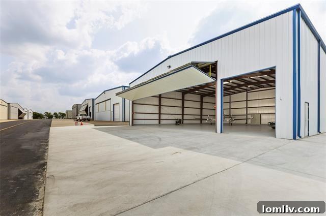 Fort Worth Hangar with Schweiss Bi-Fold Door