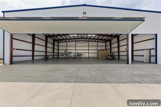 Fort Worth Hangar Interior with LED Lighting