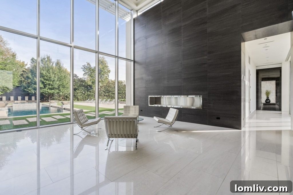 Interior living space with abundant natural light