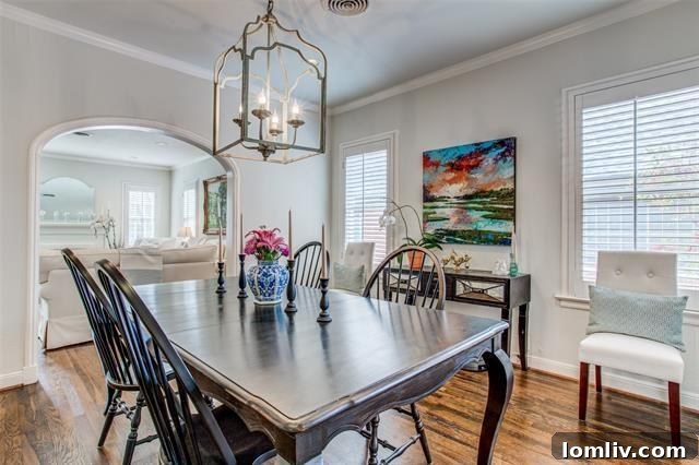 Discover Your New Year's Home: East Dallas Open House Debut 12 Bright and airy sunroom with French windows overlooking the backyard