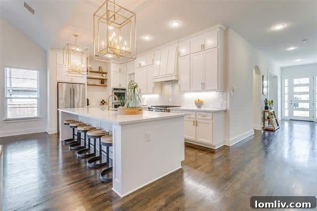 Elegant dining space with natural light and contemporary decor in the Aledo Modern Farmhouse