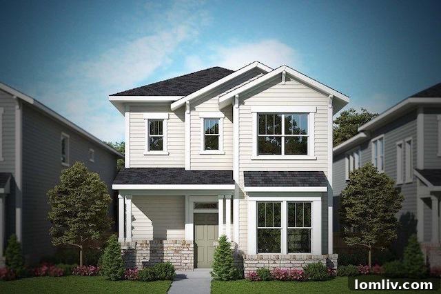 Inviting Craftsman-style cottage exterior in Walsh, Aledo, with a welcoming front porch