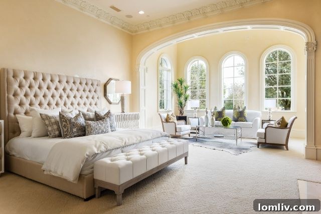 A vibrant and comfortable seating area