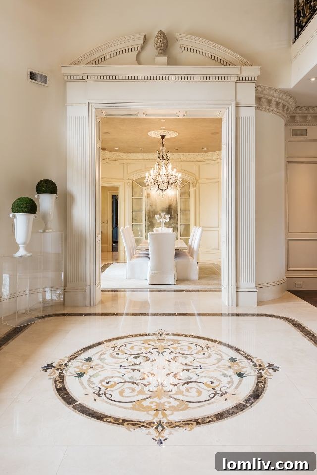 Elegant staging of the Southlake luxury residence