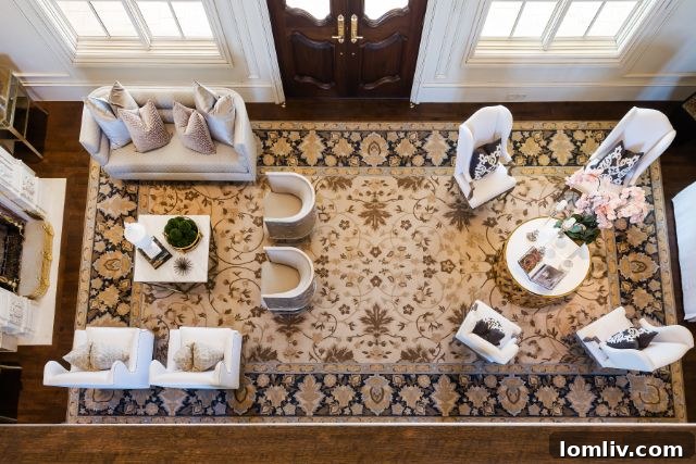 Luxurious dining room with a grand table