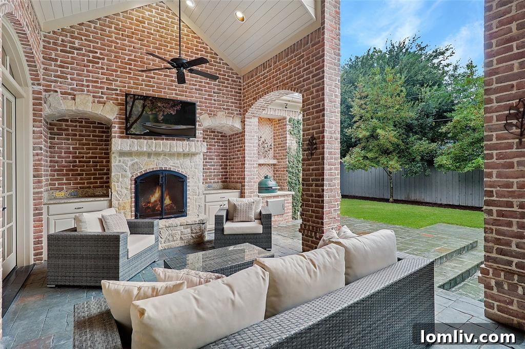 Outdoor Living and Pool Area