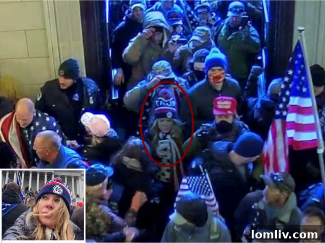 Jenna Ryan in United States Capitol Building during Jan. 6th Riot
