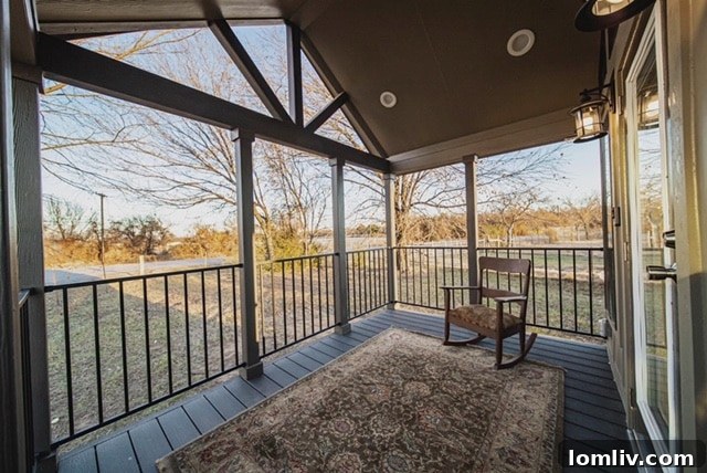 Cowtown Cottages: Tiny Homes, Massive Solutions 3 Cottage homes with covered and screened porches enhance indoor/outdoor living appeal.