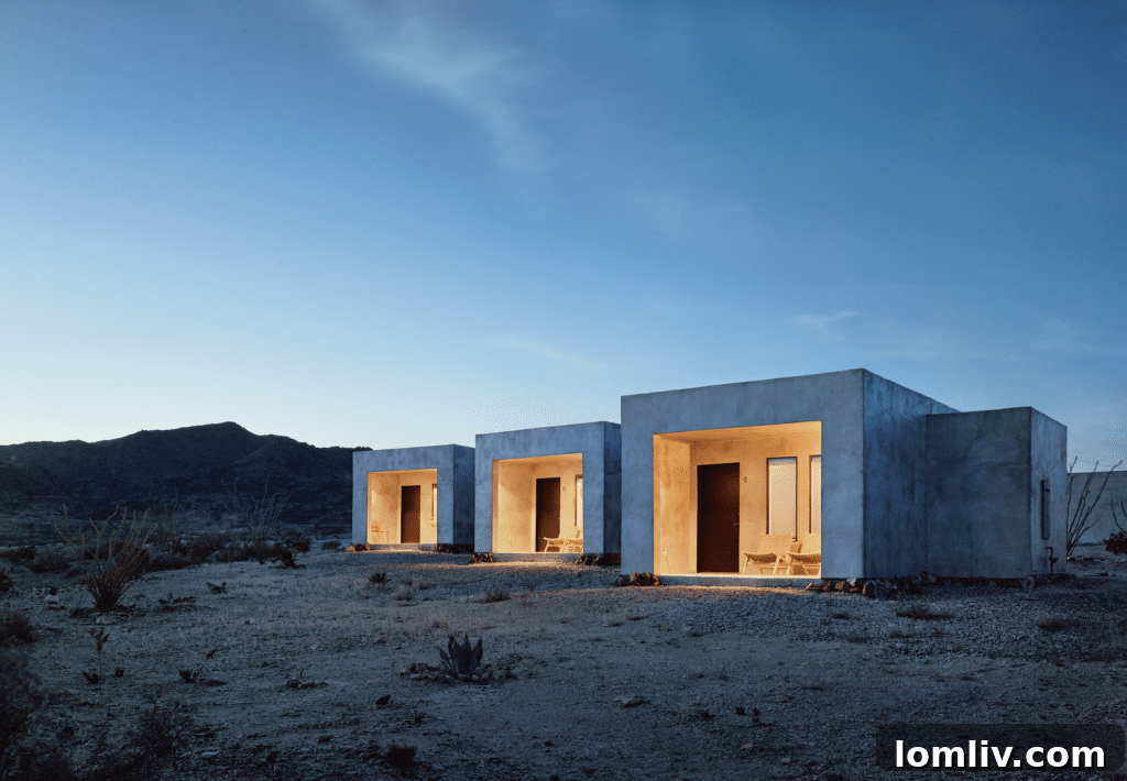 Willow House Marfa: A stunning example of a unique desert boutique hotel retreat in Texas, offering minimalist design and serene stargazing experiences.