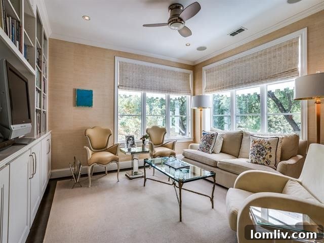 Exquisite exterior details of 4001 Turtle Creek, showing its charming Mediterranean influences