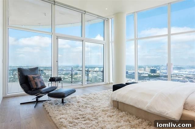 Designer Furnishings and Original Art in Penthouse
