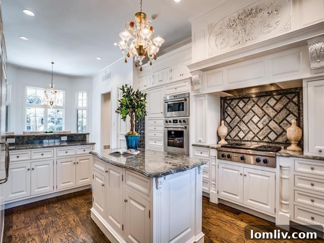 Close-up of Green Granite in the Gourmet Kitchen