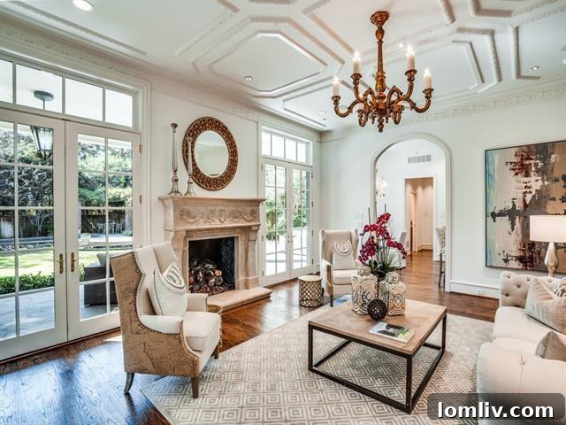 Elegant Entryway and Grand Staircase, 4001 Normandy Avenue