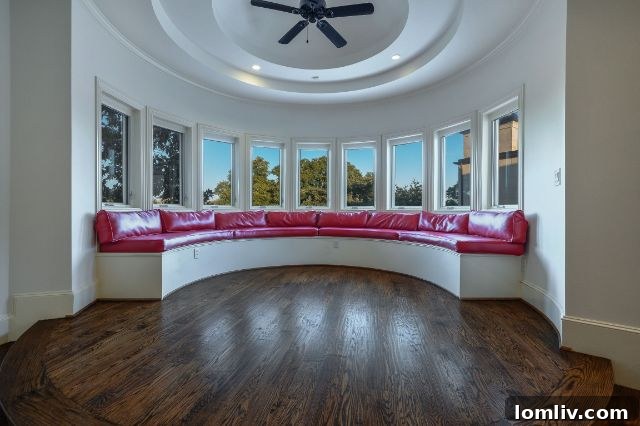 Serene backyard view with manicured lawns, mature trees, and direct access to the Gleneagles golf course.