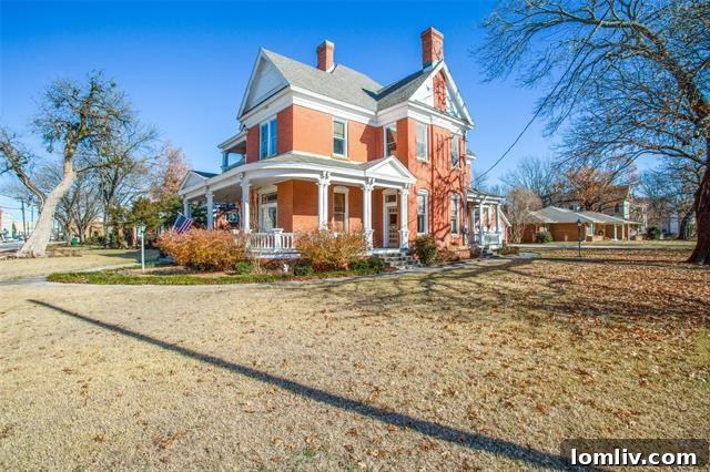 Rear View of the Eldridge Family Victorian Home with Garden Space