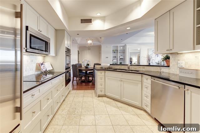 The Shelton Dallas Unit 908 dining area
