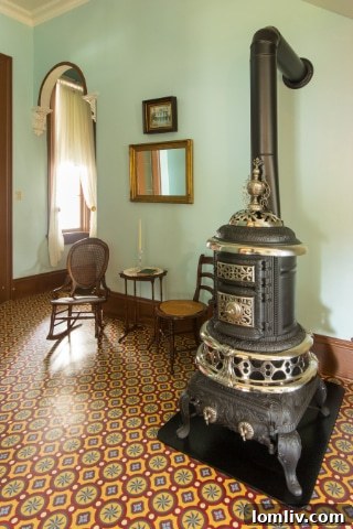 Interior view of the historic Starr family home, showcasing preserved architectural details