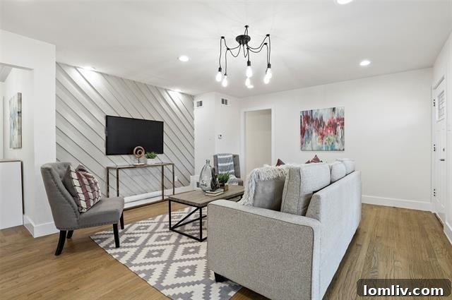 Inviting living area with elegant hardwood floors at 2461 Hartline Drive