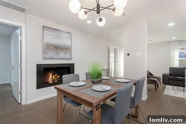 Spacious living room with contemporary decor at 9805 Estate Lane