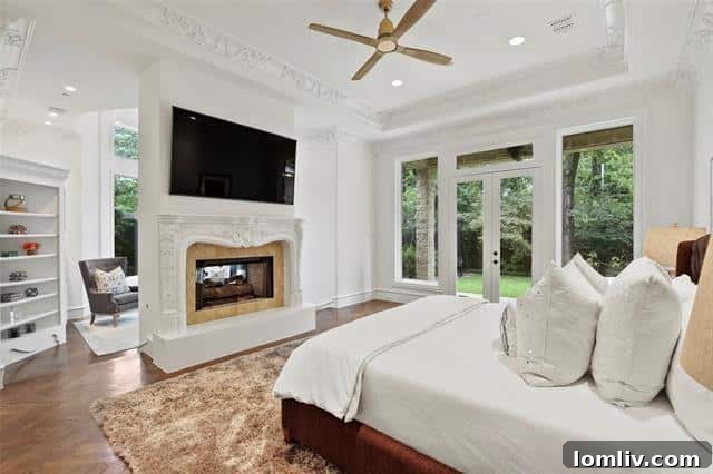 Outdoor Entertainment Area with Pool and Covered Patio