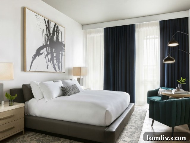 Modern and inviting lobby space at The Pittman Hotel
