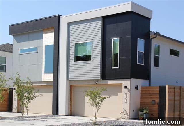 Modern Dallas Duplex in Medical District - Exterior View