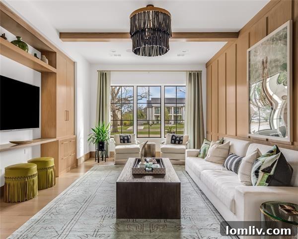 Cozy living area with comfortable seating and natural light