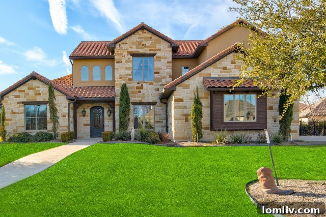 Stunning Mediterranean-style residence at 5216 Sendero Drive in La Cantera Team Ranch. Photos by Norman & Young.