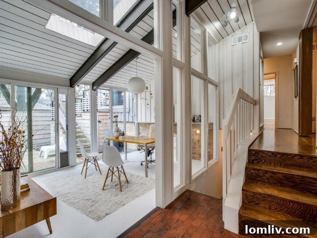 View of Living Space Highlighting Woodwork