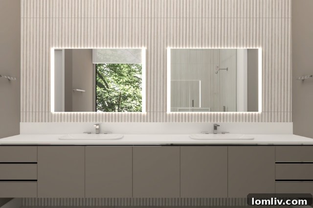 Modern Minimalist Bedroom Render